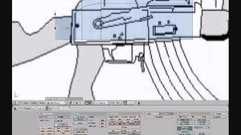Making a AK-47 in blender part 1