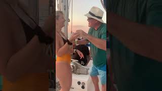 Dancing in a Catamaran Costa Rica 🏝️
