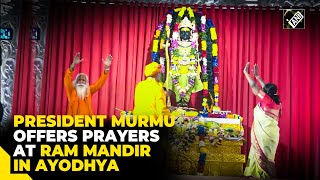Uttar Pradesh: President Droupadi Murmu Offers prayer at Ram Mandir in Ayodhya