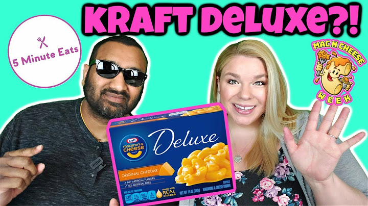 Kraft deluxe original cheddar macaroni cheese dinner
