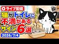 【7/4 生配信】猫がトイレに不満があるサイン6選を獣医師が解説【アーカイブは7/5まで】