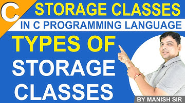 Storage Classes in C | Types of the Storage Classes in C | C Programming Tutorial in Hindi