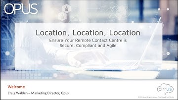Security, Compliance and Agility Webinar