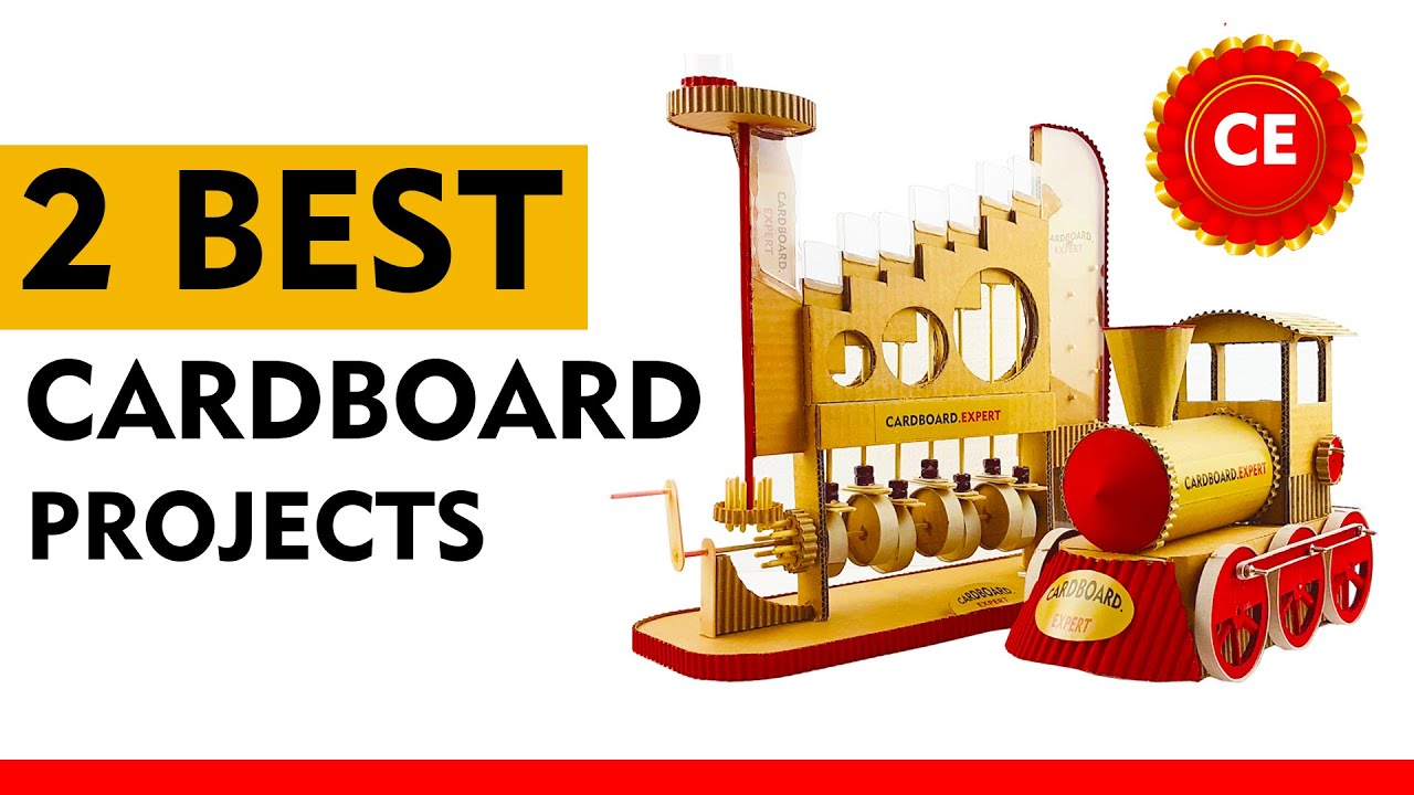 My 2 best cardboard diy porjects coin bank machines