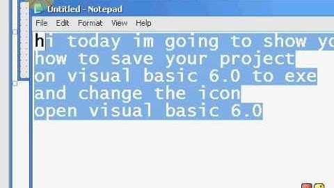Visual Basic 6.0 - Saving .exe and changing the form Icon