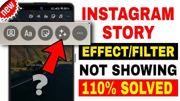 Instagram Story Effect Option Not Showing | Instagram Story Filter Option Not Showing