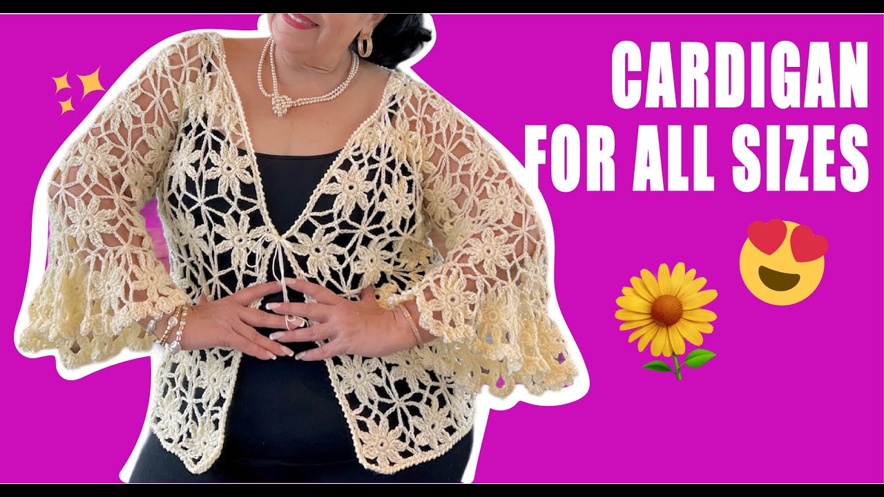 Кардиган для всех размеров — ЛЕГКО И БЫСТРО — ОТ ЛАУРЫ СЕПЕДЫ