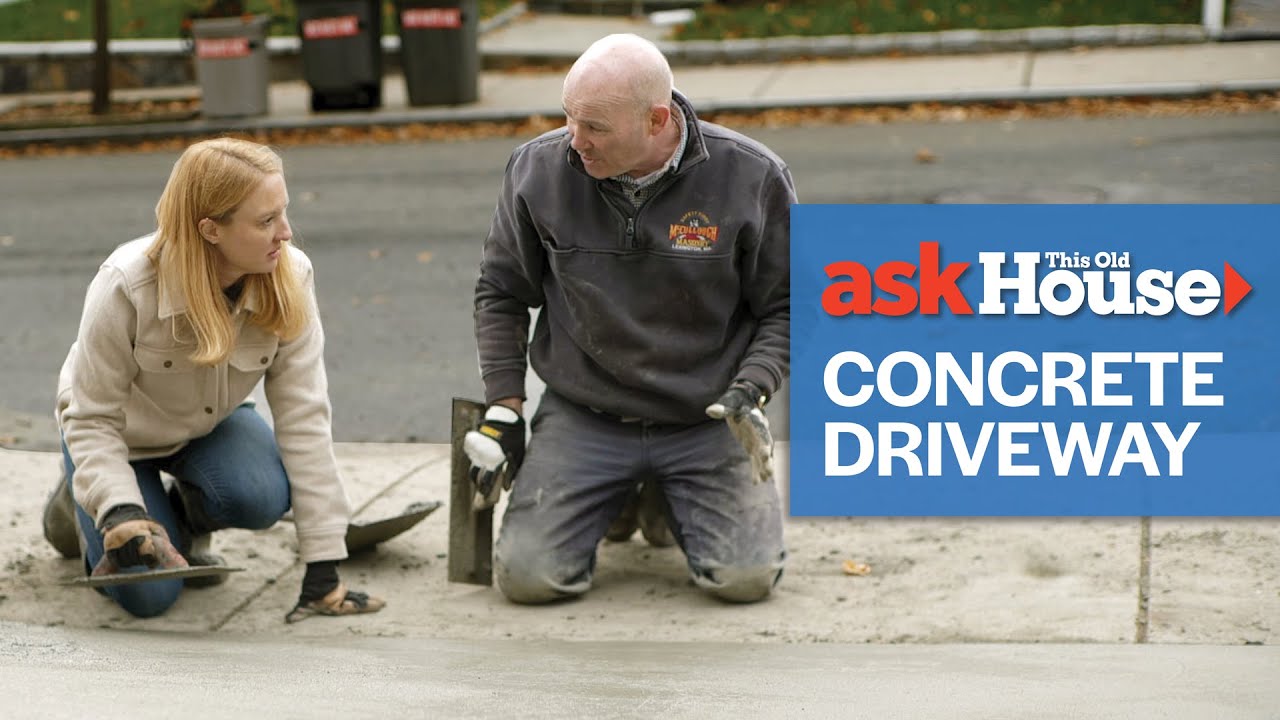 How to Pour a Concrete Driveway | Ask This Old House - YouTube