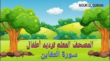 سورة التغابن المصحف  المعلم الشيخ المنشاوى مع الاطفال
