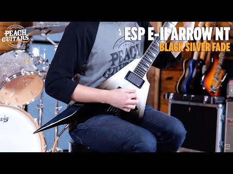 No Talking...Just Tones | ESP E-II Arrow NT Black Silver Fade