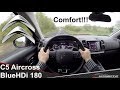 Citroën C5 Aircross BlueHDi 180 POV Test Drive + Acceleration 0-180 km/h