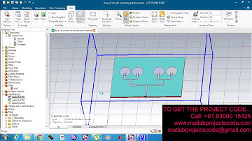 Cst design for Array of circular microstrip patch antenna