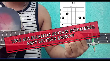 Timi Ma Bhanda - Sugam Pokheral | Guitar Lesson