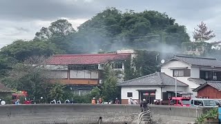 「元旅館」の建物から火が…住人の80代、50代の親子にけがなし　熊本・上天草市