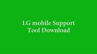 LG mobile Support tool download screenshot 2