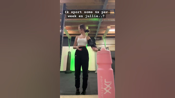 Hoe vaak sporten jullie..?