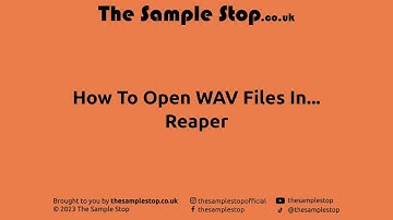 📀 How To Open WAV Files In Reaper 📀 #shorts