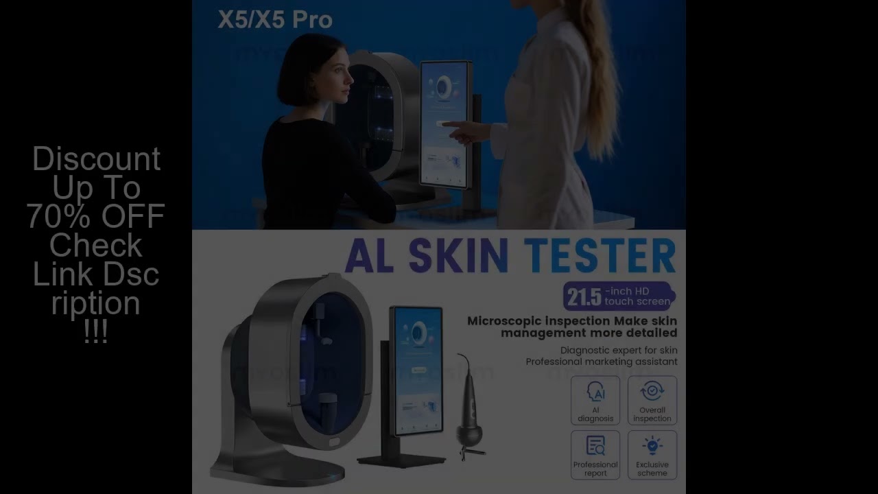 New 3D ASISA X5 3600W Skin Scanner Care Facial Analyzer Monitor Mirror Portable Testing Detector Fac