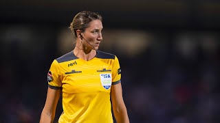 Referee Kathryn Nesbitt part of a history-making crew in the FIFA World Cup