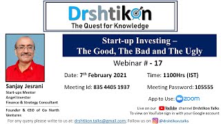Drshtikon Talks - Webinar #17, 7th Feb 2021, 1100Hrs (IST) screenshot 3