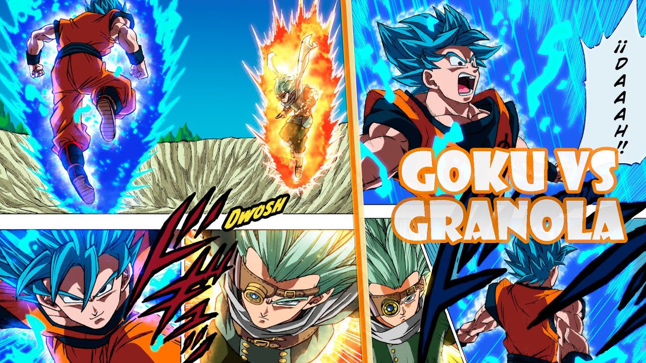 Goku SSJ Blue vs Granola - Manga 73 by SaoDVD on DeviantArt