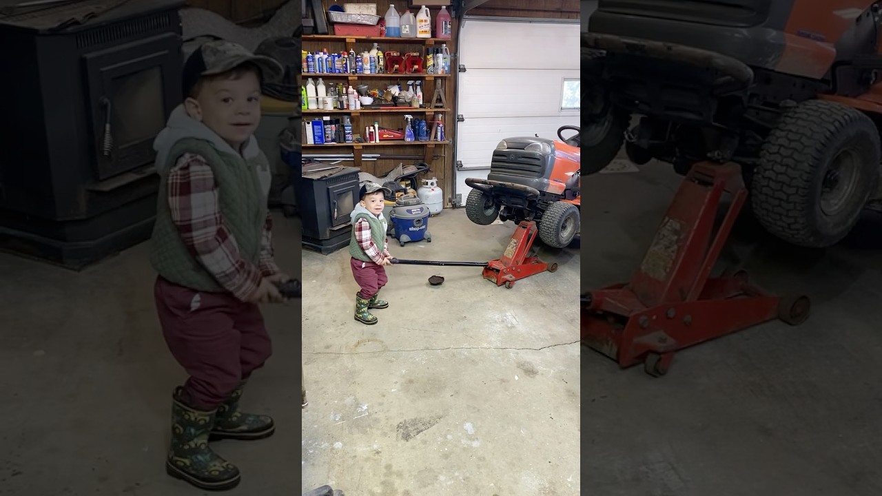 Working with his Pap #shorts | Time flies
