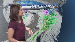 Friday morning forecast update by Meteorologist Jaclyn Shearer Resimi