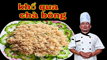 Mướp đắng ruốc bông  món ăn thanh mát lại tốt cho cơ thể. #top món nhậu bia mùa hè [tập 25]
