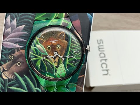 Swatch The Dream By Henri Rousseau, The Watch SUOZ333 (Unboxing) @UnboxWatches