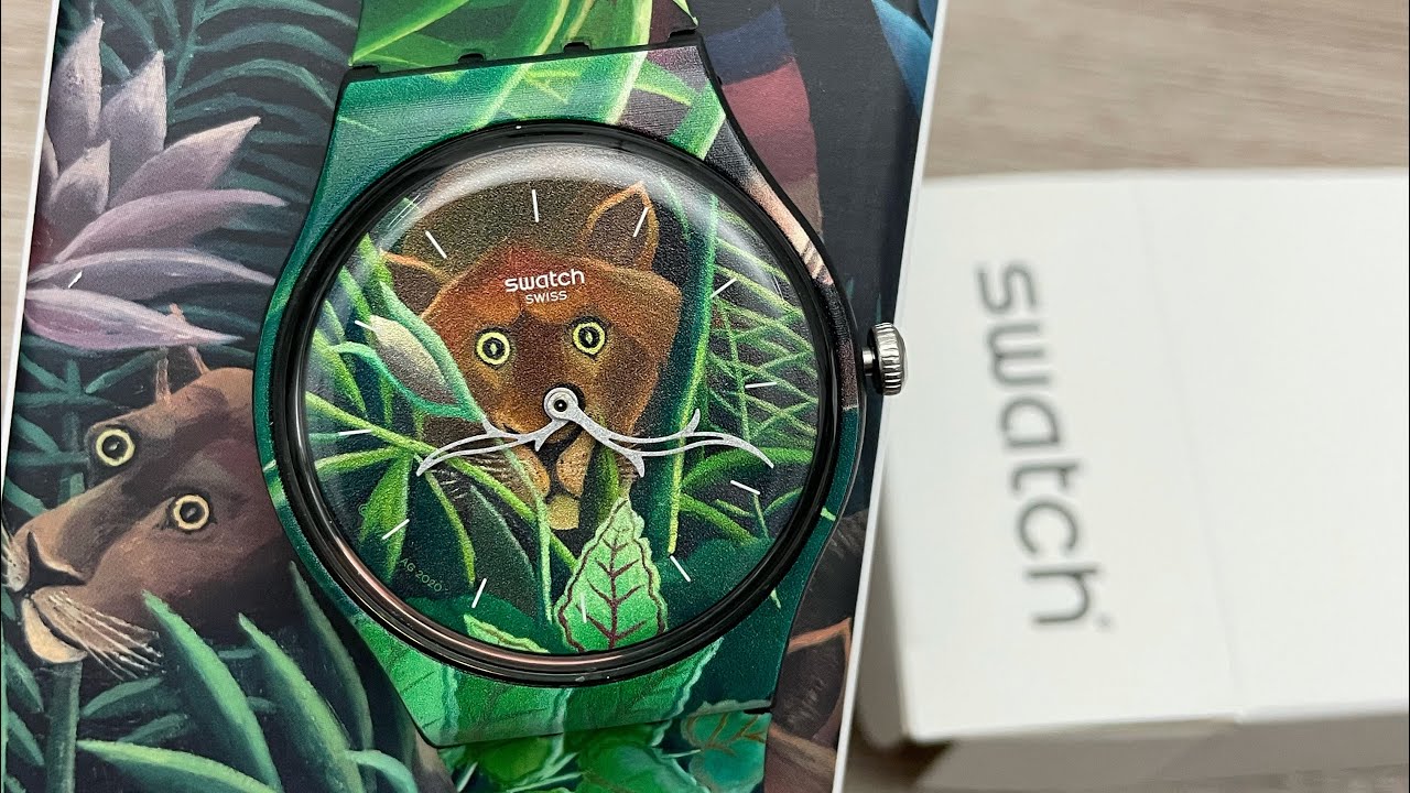 Swatch The Dream By Henri Rousseau, The Watch SUOZ333 (Unboxing)  @UnboxWatches