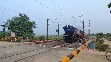 Dangerous Diesel Storm SGUJ Wdp4 Hauling Paharia Express Furious Skipping Through Out Railgate