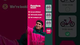 Flexible Side-Job in Vienna 🚴 You Decide When You Work | Become a foodora Rider