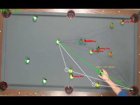pool ball computer vision detection work in progress 6/20/23