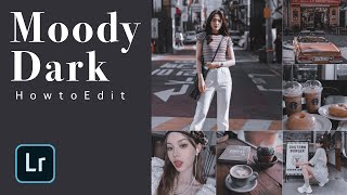 สอนแต่งรูป คุมโทน IG ด้วย Lightroom Mobile📱 | Moody Dark | Lightroom Mobile Presets Free DNG 🖤♠️