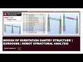Design of Substation Gantry structure | Eurocode | Robot Structural Analysis | STAGE 1 of 3