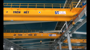 Lắp đặt cầu trục dầm đôi 5 tấn & 10 tấn tại Đình Vũ  - Hải Phòng