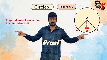 IX Class - Circles(AP/TS State/CBSE)-  Theorem 3 -  LM 235