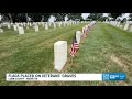 Flags placed on Veterans' graves in Marietta