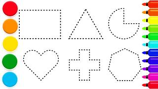 Easy 2D Shapes Drawing for Beginners | Step by Step Tutorial