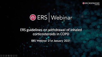 Webinar - ERS guideline on withdrawal of inhaled corticosteroids in COPD