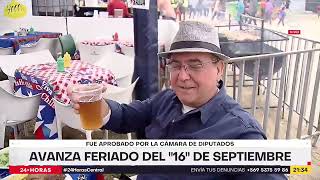 Avanza feriado del "16" de septiembre | 24 Horas TVN Chile