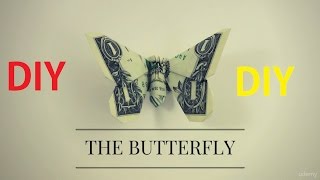 How to Make Dollar Origami Butterfly Easy ||  Dollar Origami Butterfly instruction || direction