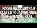 Highlight | Vietnam VS Indonesia | Class E Quarter final | 2016 Pencak Silat World Championship