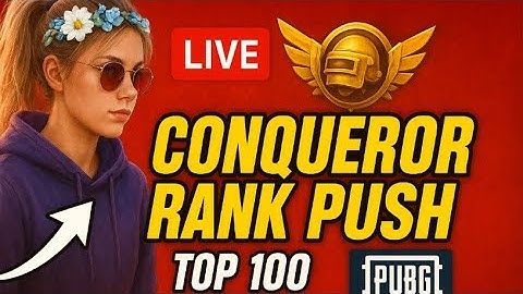 🔥 LIVE | CONQUEROR RANK PUSH 😱 ROAD TO TOP 100 | PUBG MOBILE (INSANE CLUTCHES!)