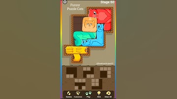 funny puzzle cats 60 - gameplay puzzle (iOS and Android) #shorts #funny #cat #puzzle
