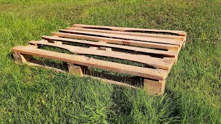 DO NOT THROW AWAY THE construction pallet! A brilliant idea, everyone can repeat it