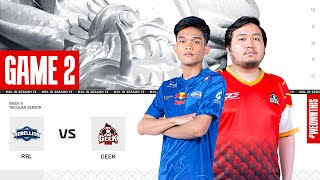 REBELLION ESPORTS vs GEEK FAM | Regular Season Week 9 Day 3 | Game 2 | #MPLIDS13