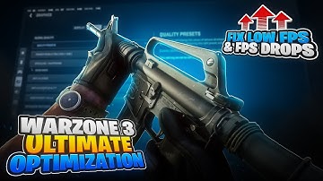 FIX LAG & FPS DROPS in Warzone 3: Ultimate Optimization Guide