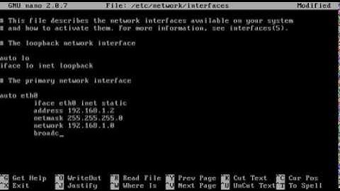 Movie Debian 5 Konfigurasi Interfaces