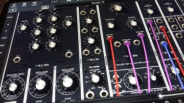 MOOG Model 15 - The RUSTIK KRANK  Expansion Pack Returns  - 60 Presets - Let’s Explore - iPad Demo
